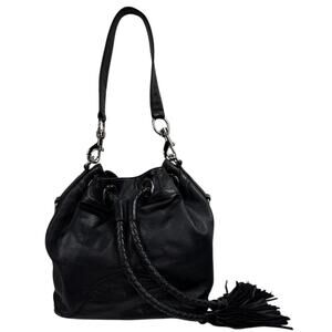 Rebecca Minkoff Black Leather Bucket Bag